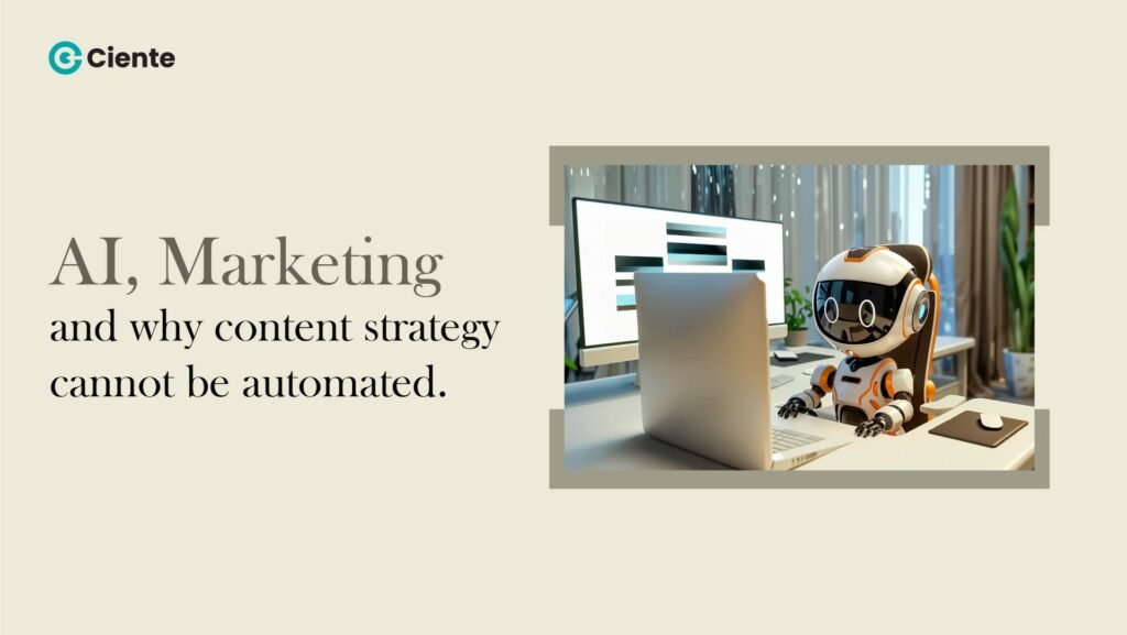 Why content strategy cannot be automated.